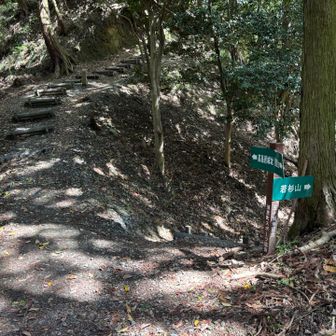 岳城山の山頂へ