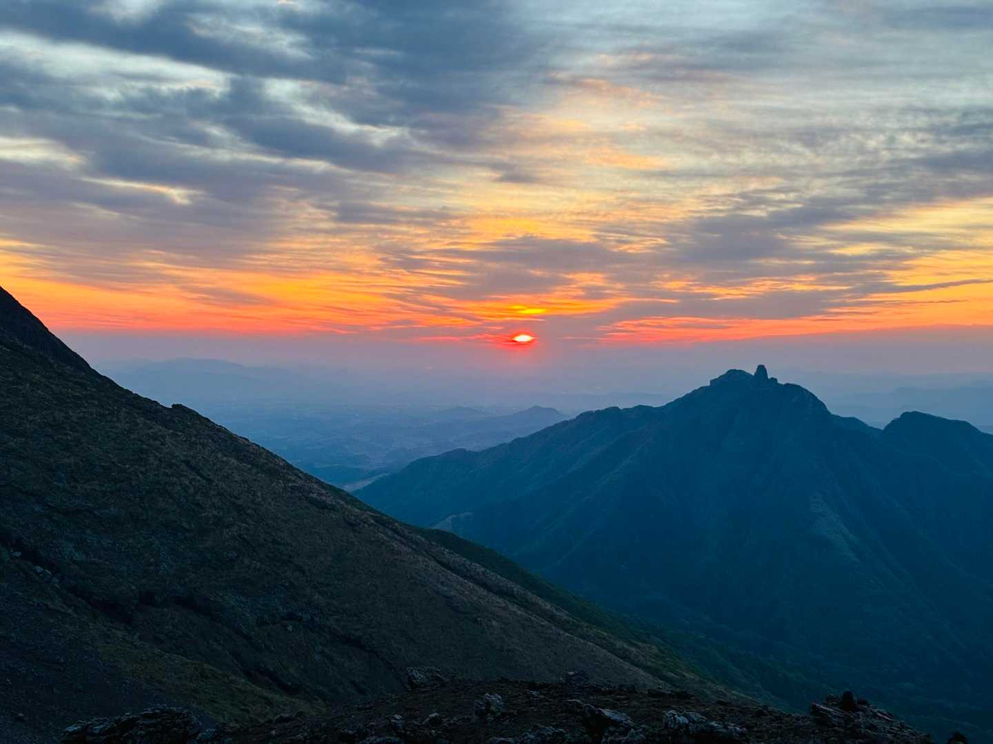 阿蘇山上ターミナル-古坊中登山口-砂千里登山口-南岳-中岳 往復コースの写真