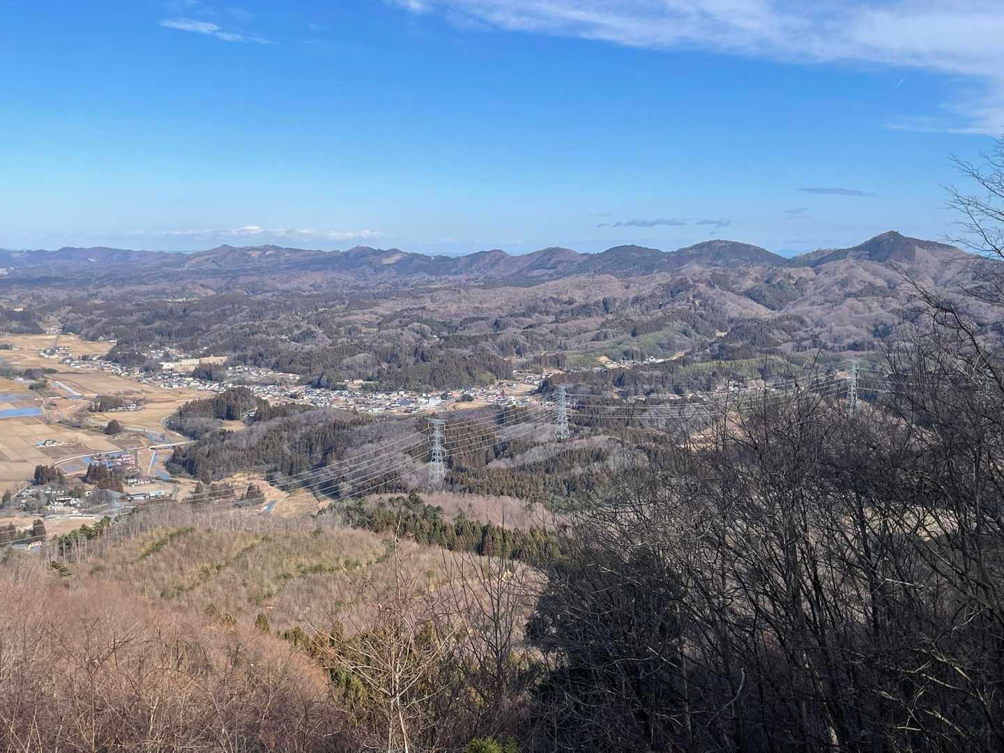 亘理地塁山地が一望です