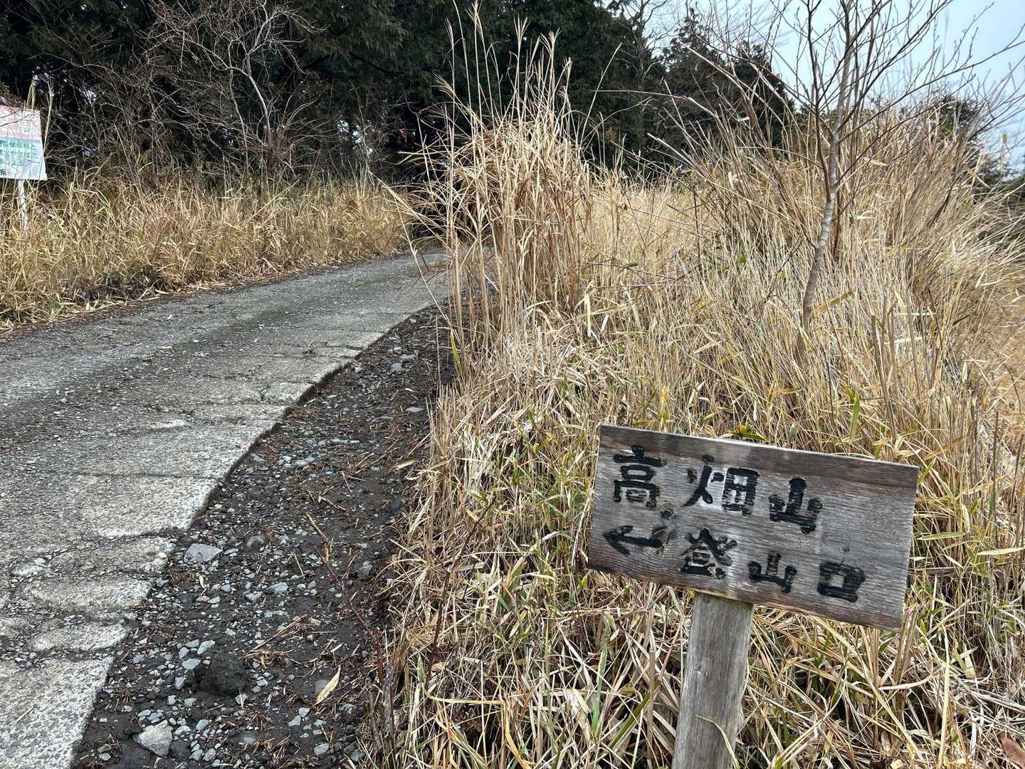 こんな看板。手書き。