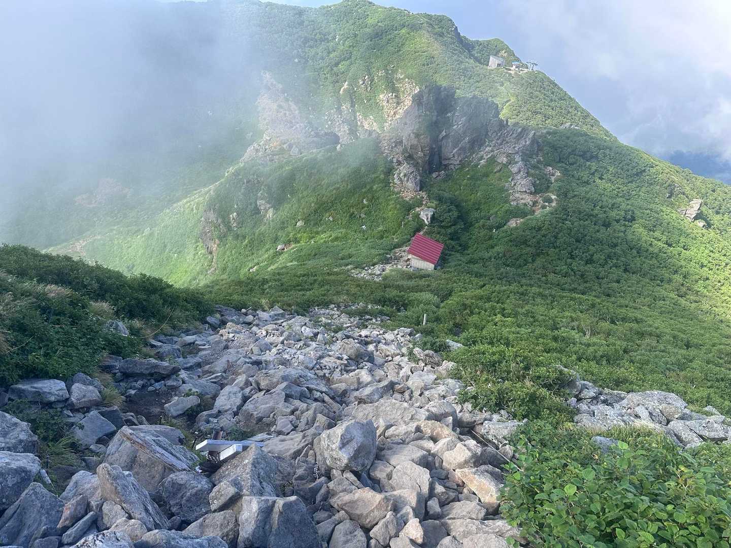 嶽温泉前バス停-岩木山リフト八合目-岩木山 往復コースの写真