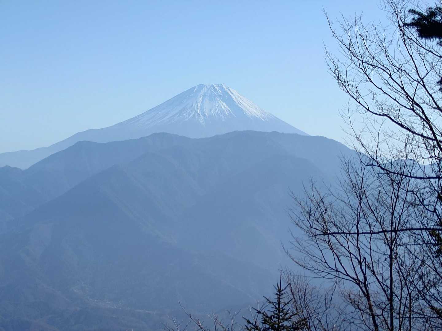山頂からの富士山