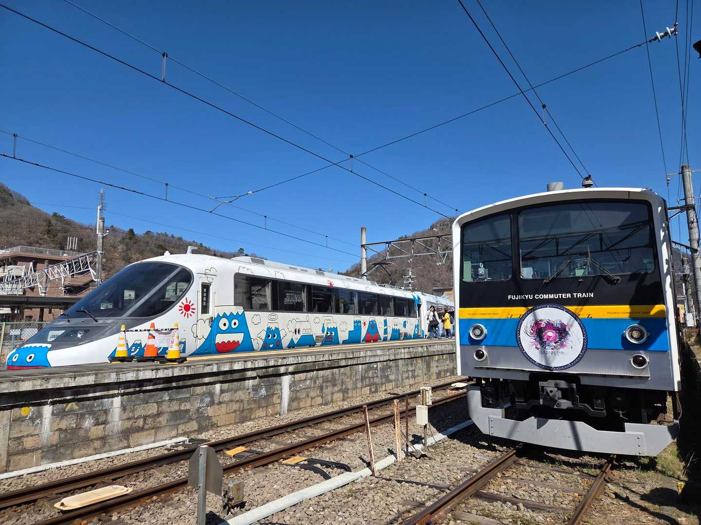 かわいい電車👀。