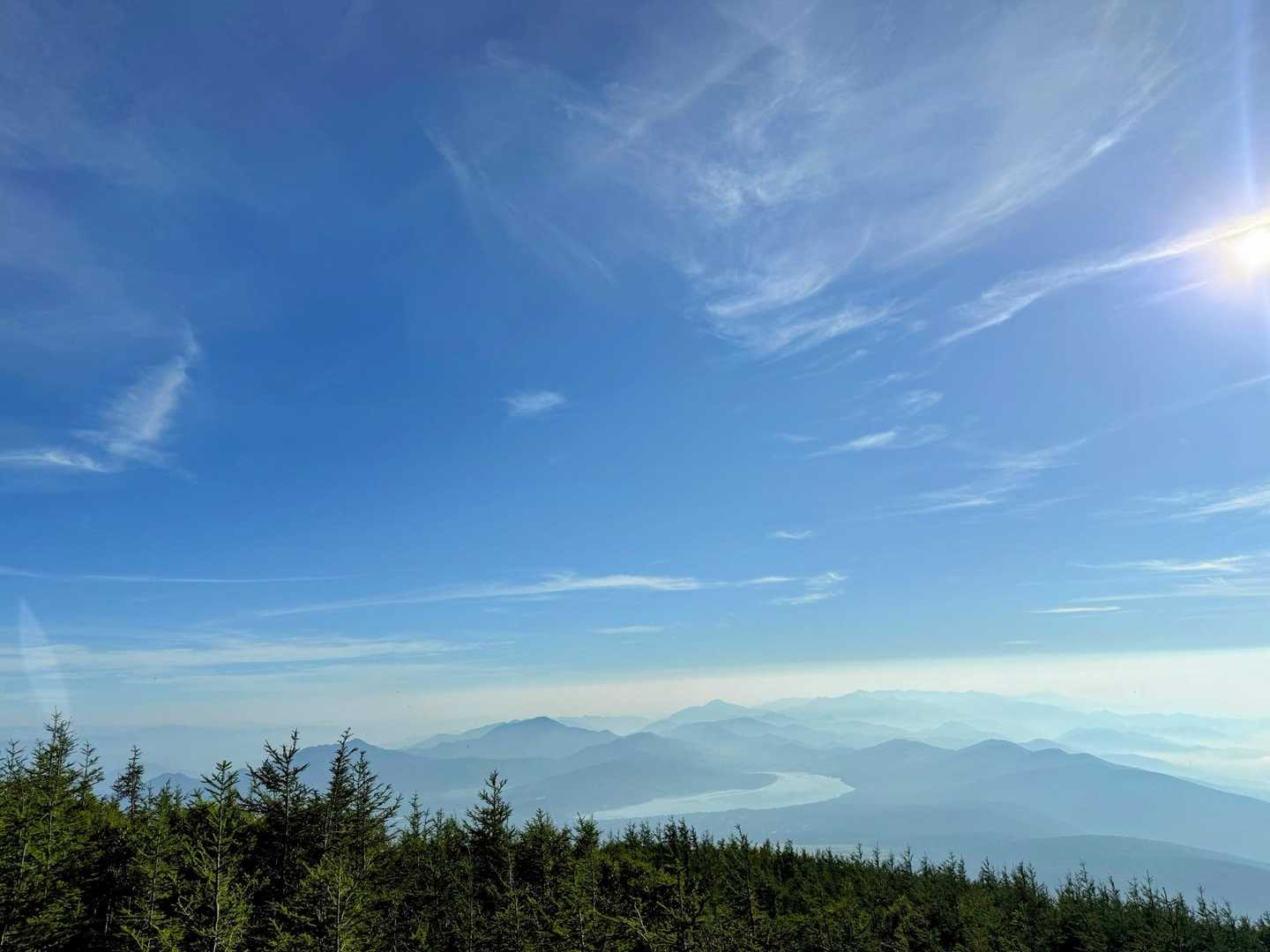 山中湖見えてきた