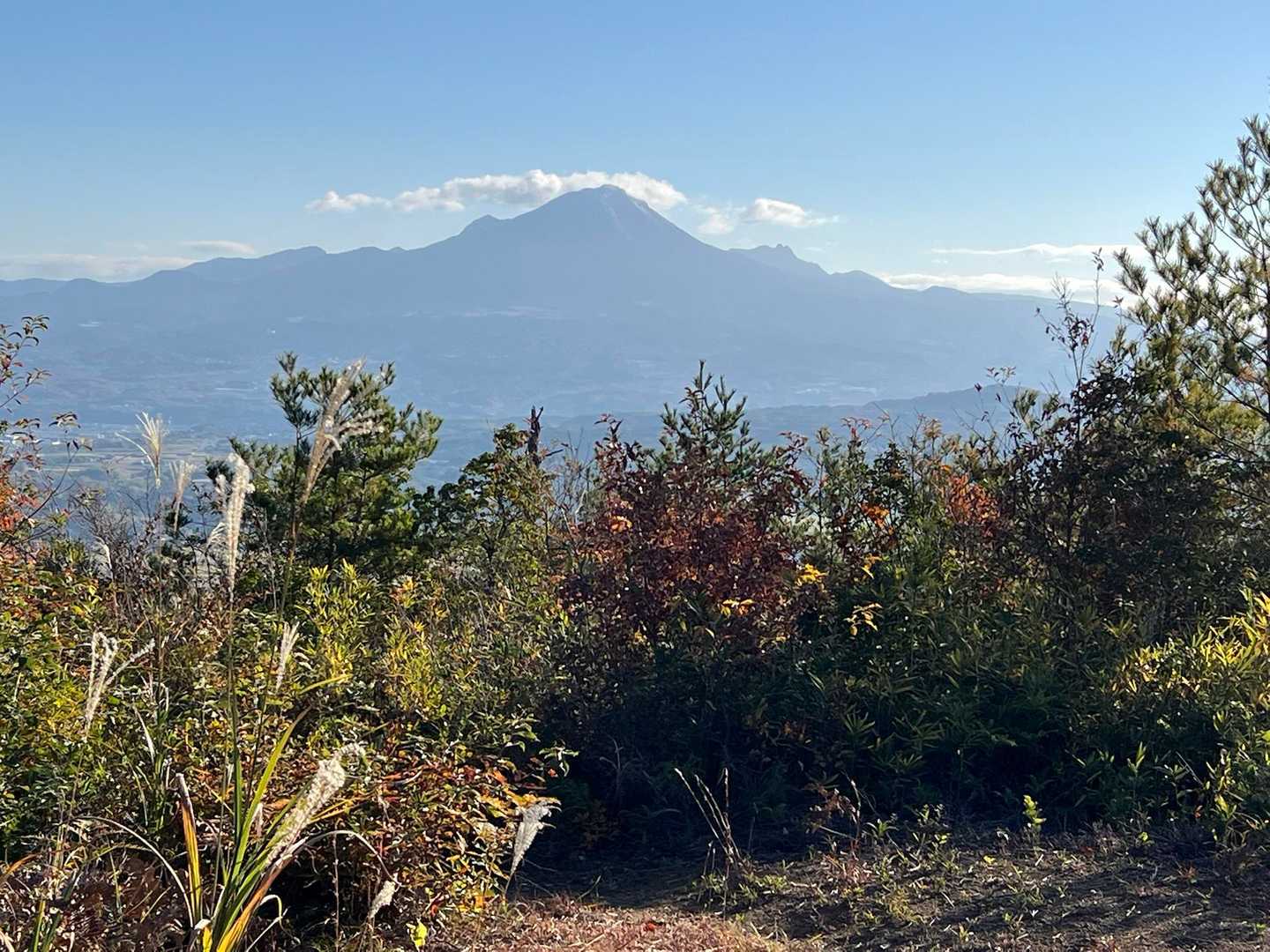 展望台に来ました。ここからも大山さんがよ〜く見えます