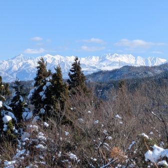 猿倉山から
剱　立山　方面