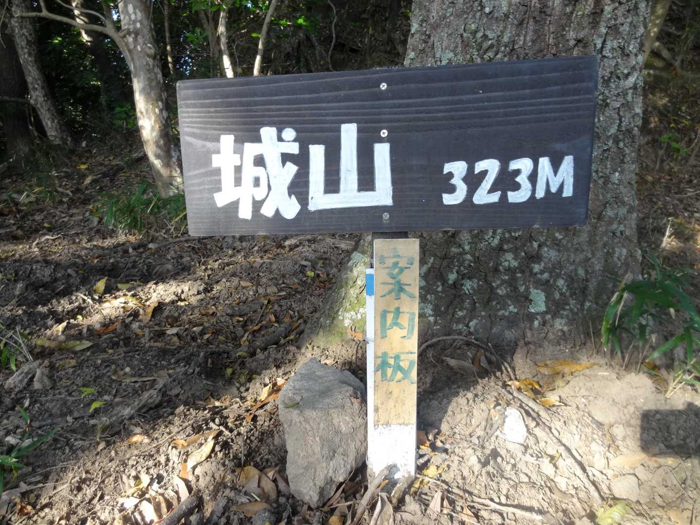 この日、初ピークの城山に到着👍✨
