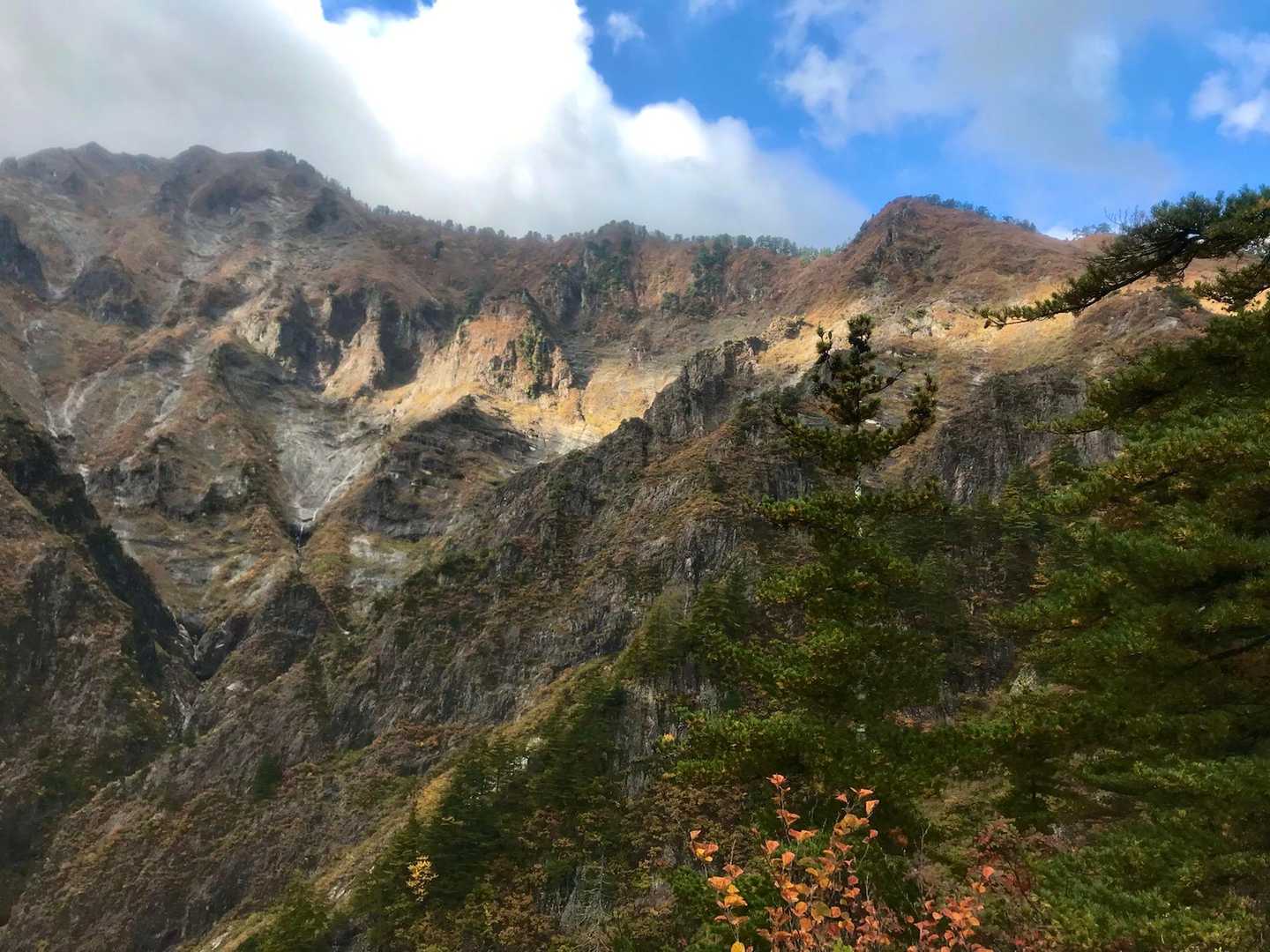 一瞬の青空。