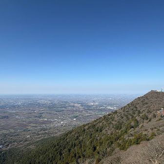 男体山と富士山方面。