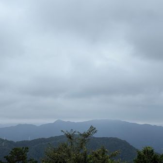 予想通り🗻見えず。早起きしよう。