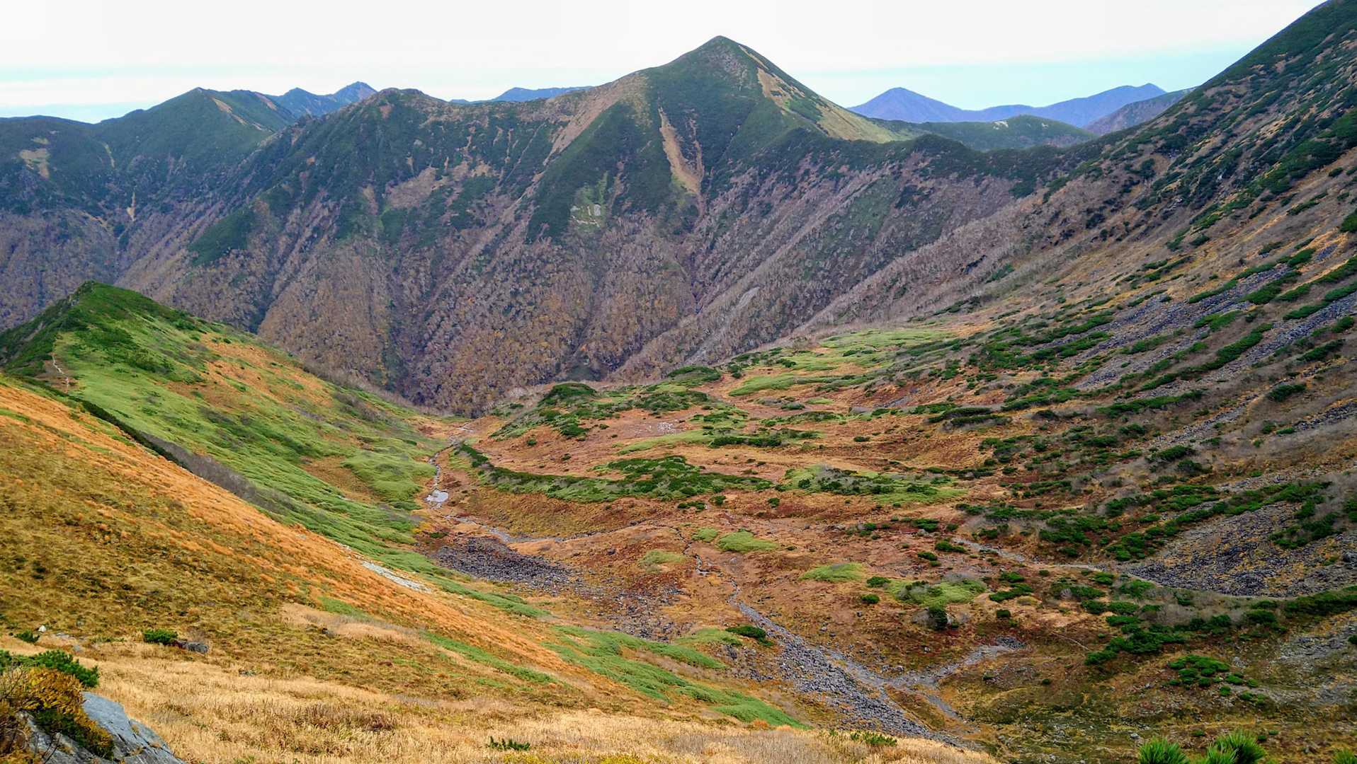 "日本百名山最難関"とも言われる幌尻岳の沢沿いコースの写真