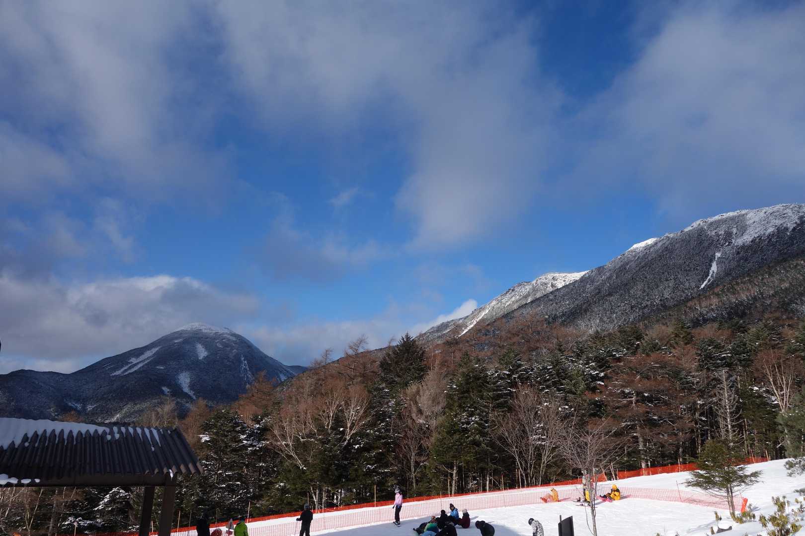 降りてきたらよく晴れてる。下山あるある。でも、雲の動きは速い。