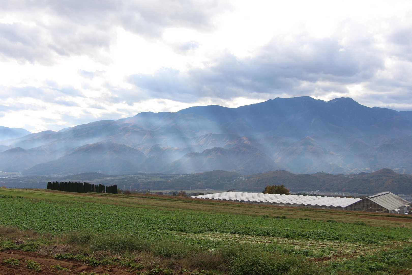 深田公園入口-茅ヶ岳-金ヶ岳-茅ヶ岳登山道入口 縦走コースの写真