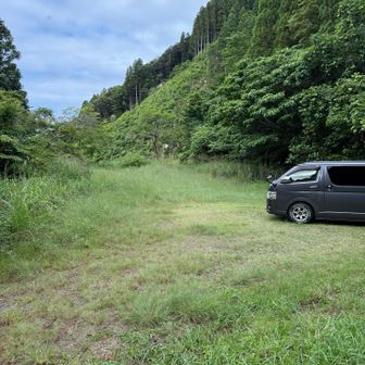 おっはー👋

唐津七山浮嶽登山駐車場🅿️

自分だけでした。
こんな楽して、ゆるしてちょんまげ！