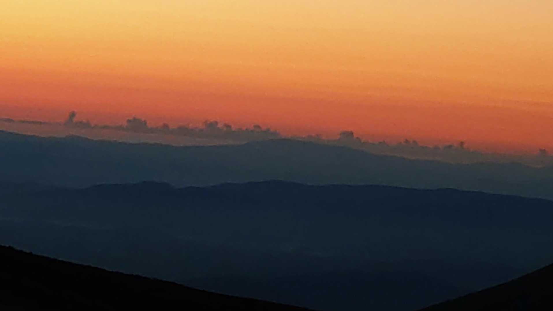 北西の空