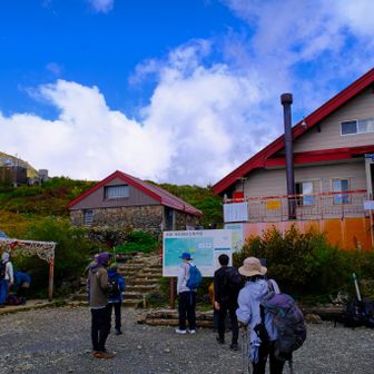 八方池山荘着。
山歩は実質ここからスタートです👣