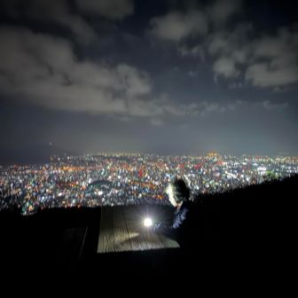 光を見つめる👀この後暗闇が暫く見えんかった