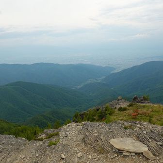 松元市街を望む