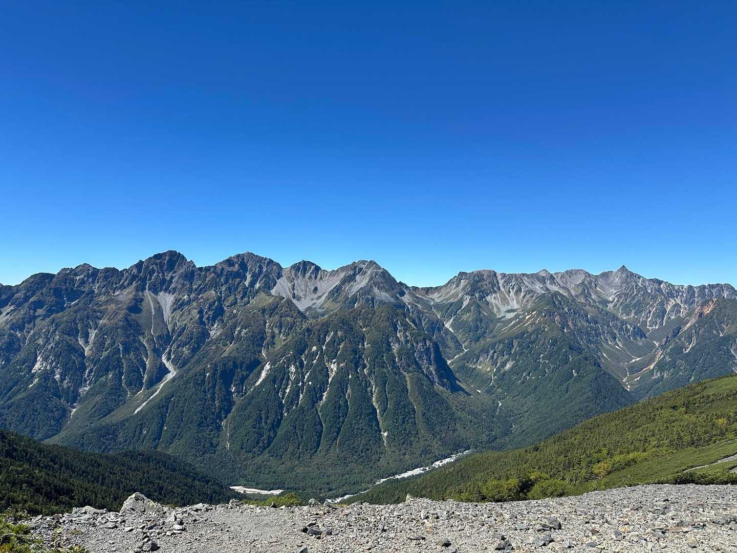 穂高連峰どーん！