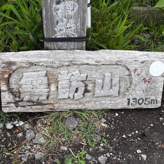 やっと来れました1305m霧訪山