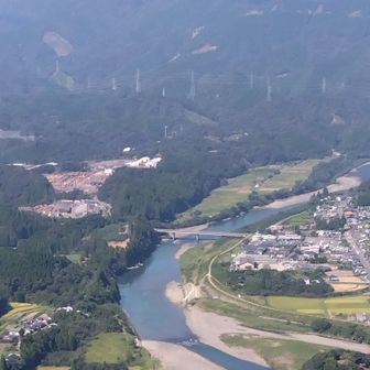 同じく第三展望所から耳川上流方面