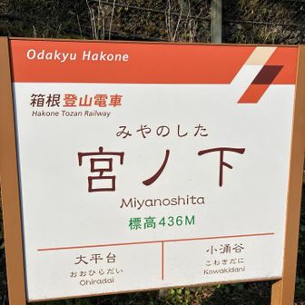 初めての箱根登山電車！