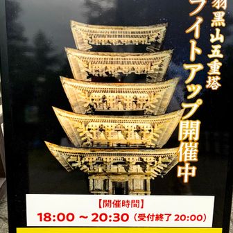 ライトアップ開催中

「湯殿山：未来（再生・新たな生命）を司る山。」はまた別の機会に。