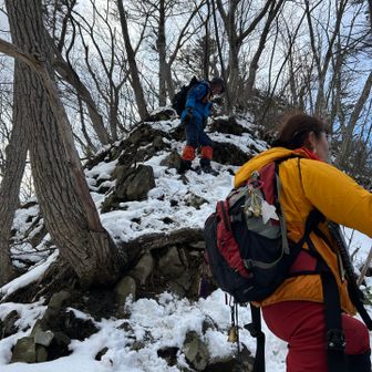 降りてるところ