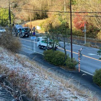 この道路渡るのが今日一の難所😨　横断歩道か歩道橋欲しい