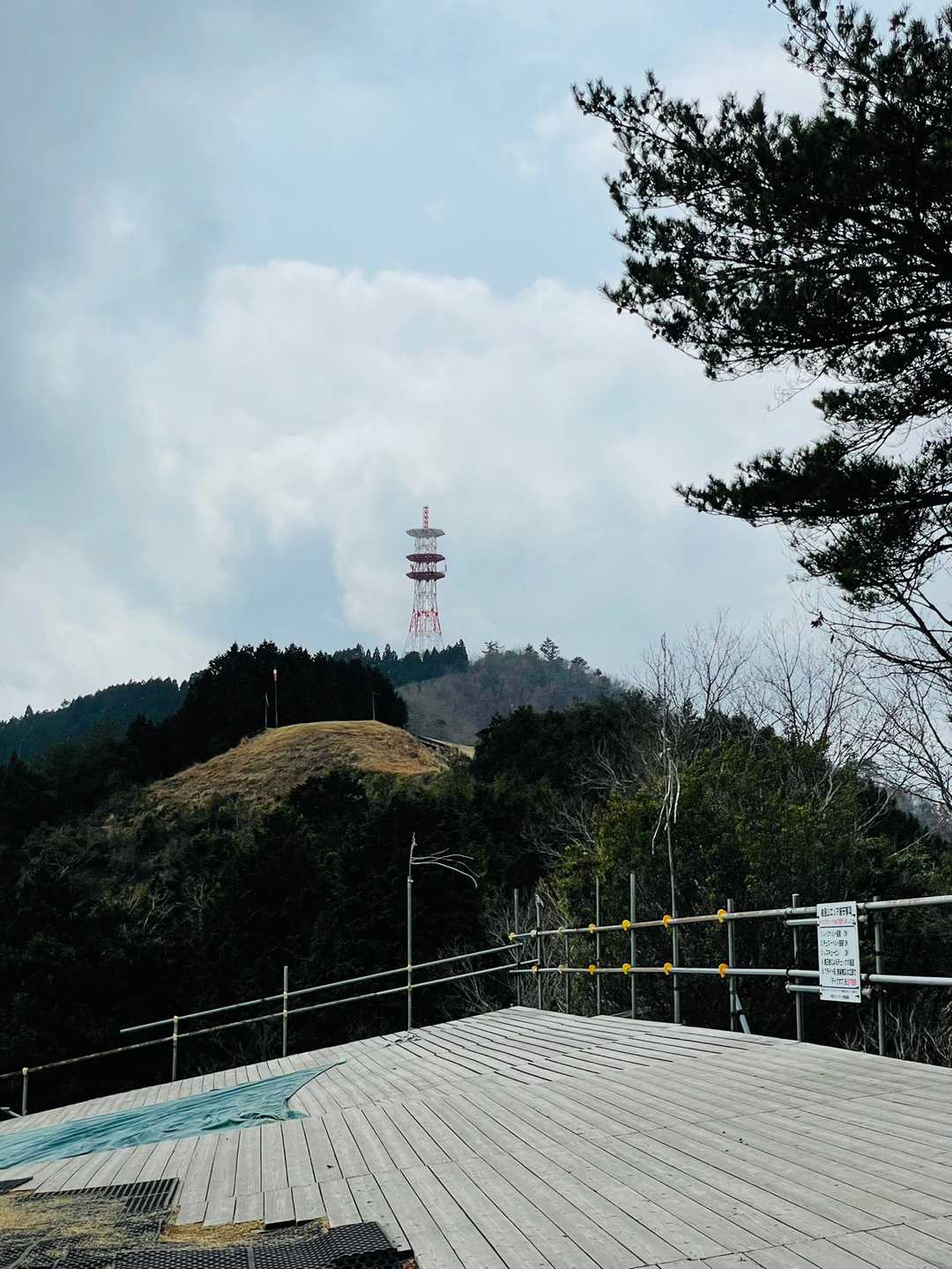山頂のドコモ電波塔が見えてました。
もうひと登り！