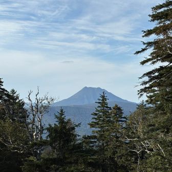 雄阿寒岳が見えてるー😍