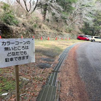 駐車場もありましたがカラコンのないところは全体の1／3くらいかな？多分10台止まれるかどうか？