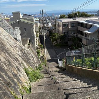 階段をおりて