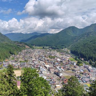 郡上八幡城天守からの景色