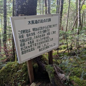 木馬道の起点の跡