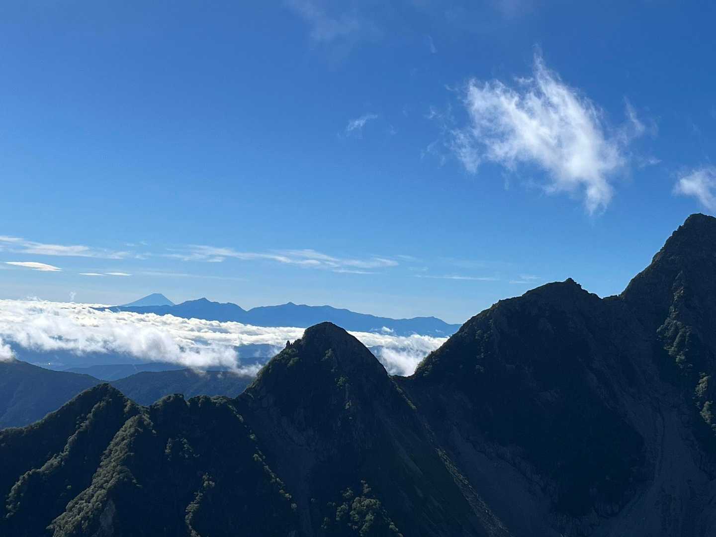 北穂高岳 往復コースの写真