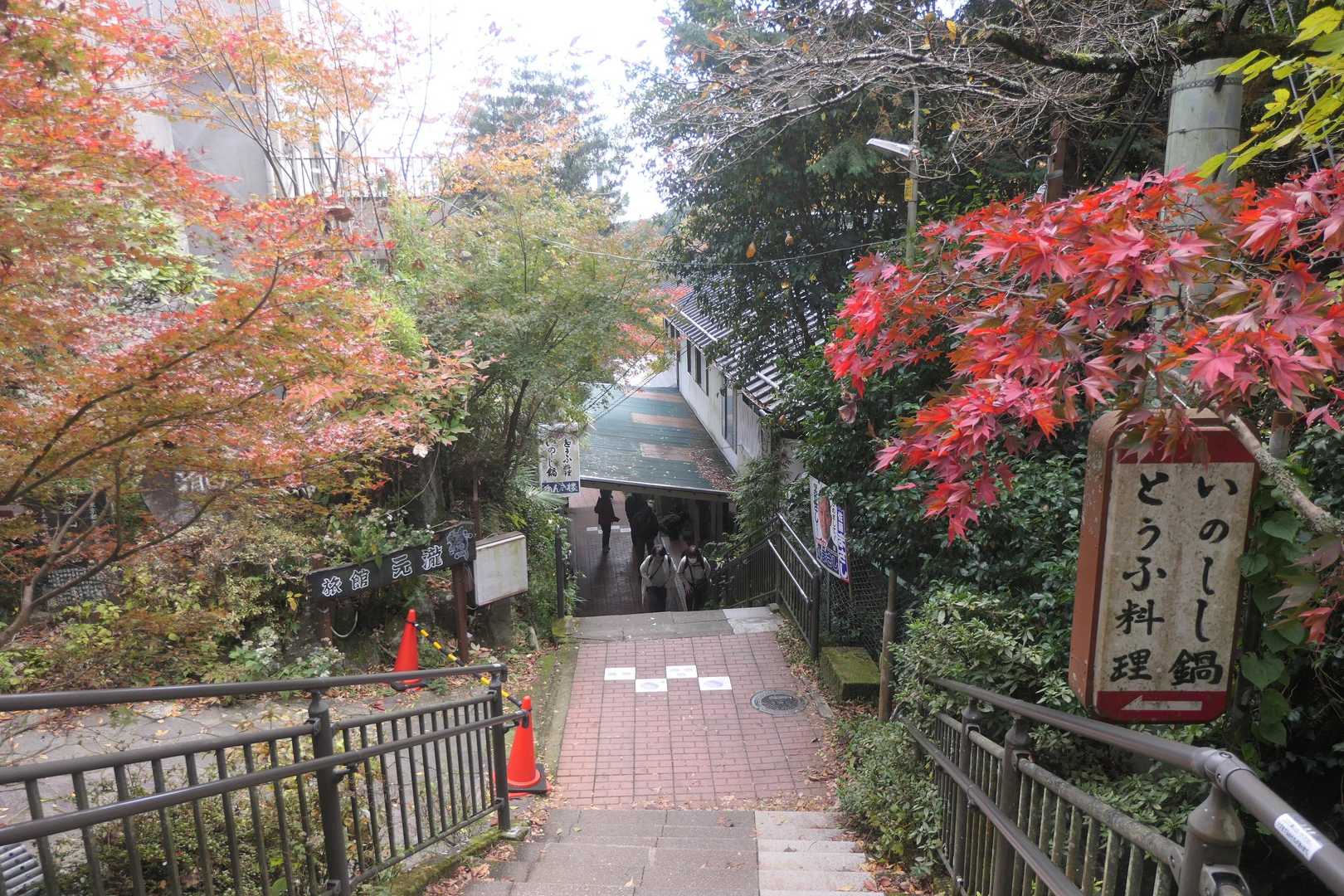 こま参道まで下りてきました。