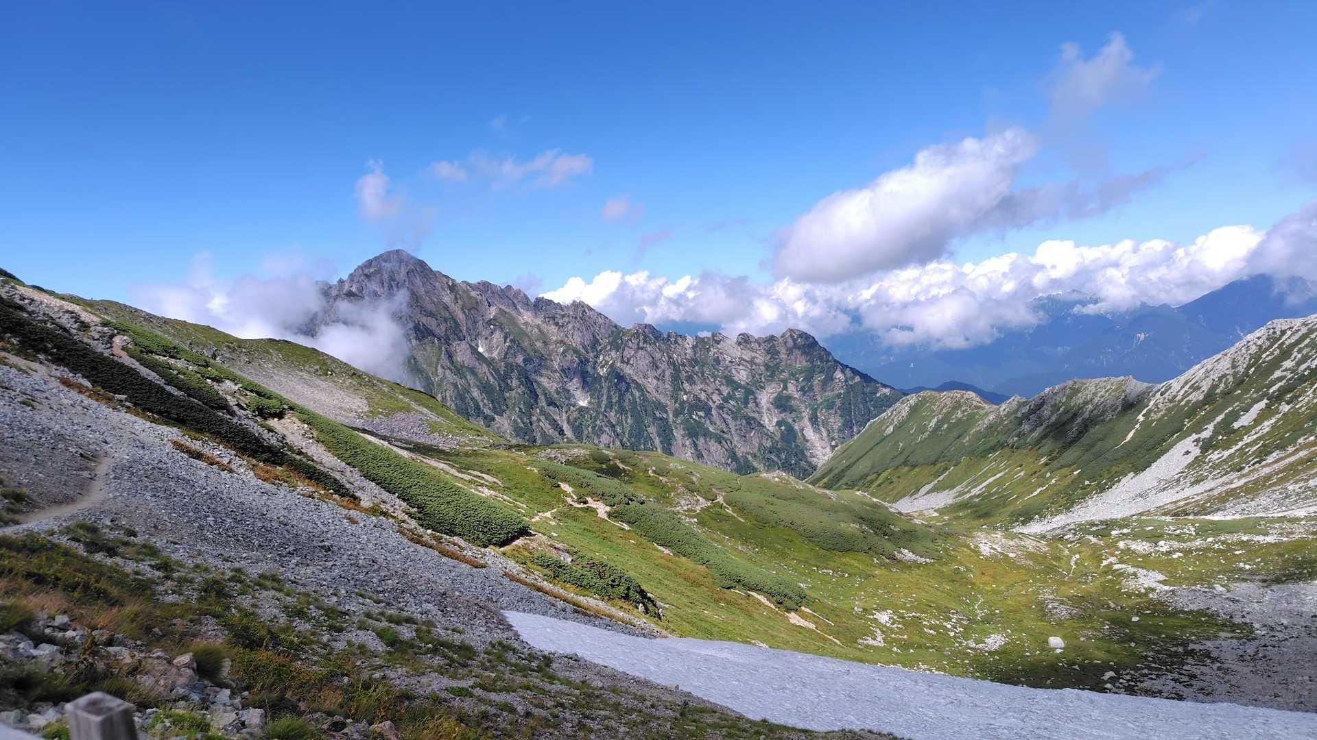 剣御前山からの剣岳