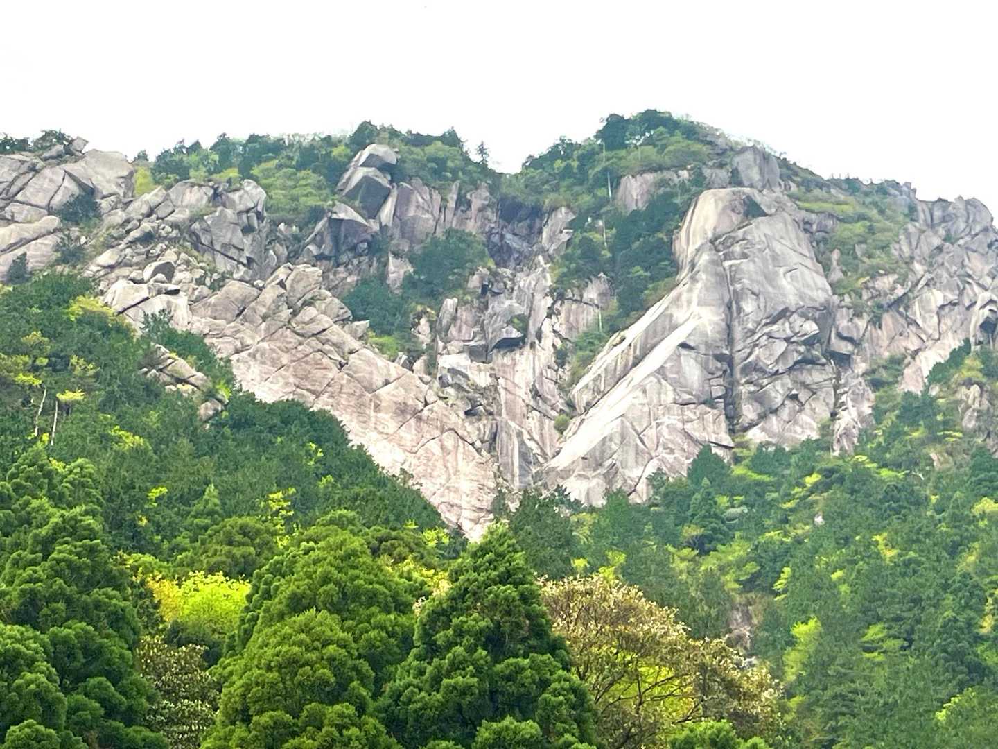 写真では見えませんが、真ん中のV字のところに人影が😱
このあと、クライミング🧗されてました😱