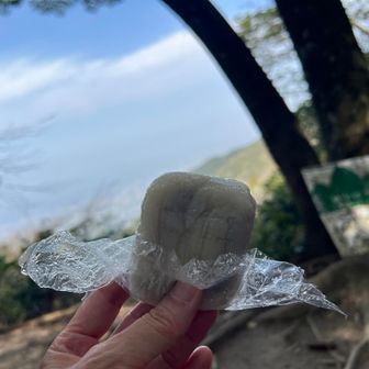 山頂　誰もいない
皆さんお花見？
私、いきなり団子好きなのかな
チャージ