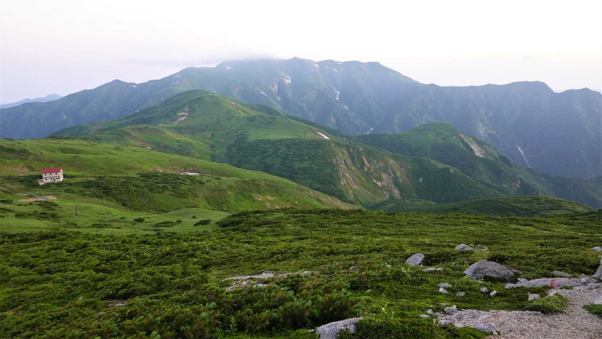 朝日連峰（日暮沢→狐穴小屋）-2023-07-22~23- / 2236の登山データ