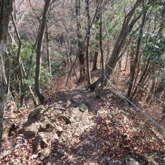 風の神からの下り
岩でゴツゴツしていました。