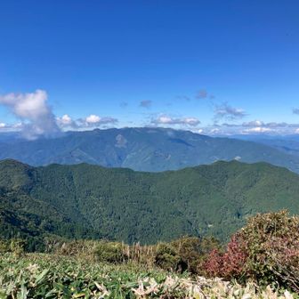 大川峰・笠取山方面