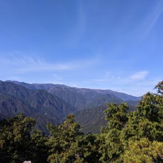 頂上からの山並