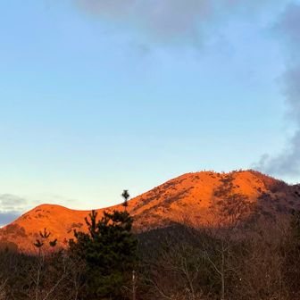 モルゲンロート
駐車場から
