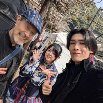 ショーのあとに写真をお願いしました