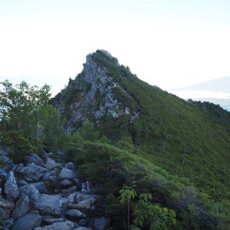 昨日の道を戻ります