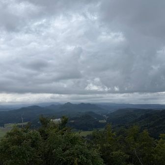 守門岳は雲の中☁️