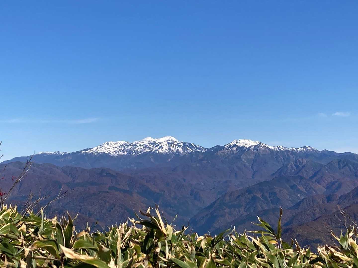 最後に白山を目に焼き付ける。さすが三大霊峰、自然と崇拝する気持ちになるなぁ。