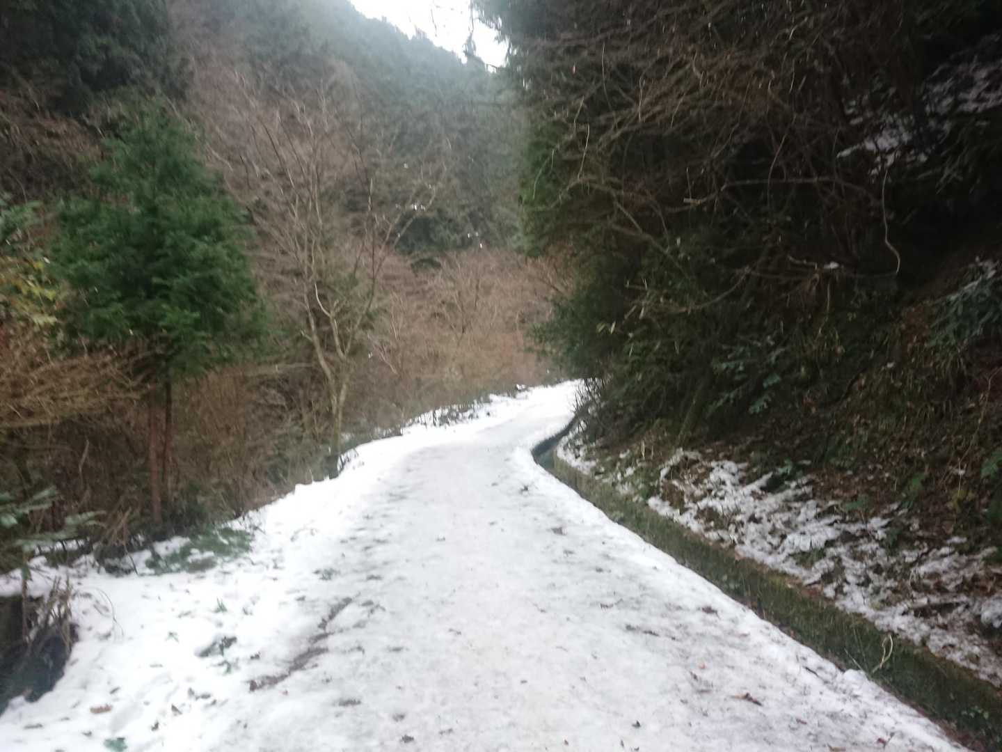 この坂が危なそうなので